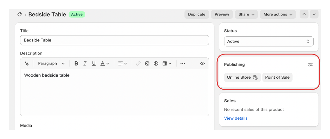 Scheduling product publish date and time in Shopify admin